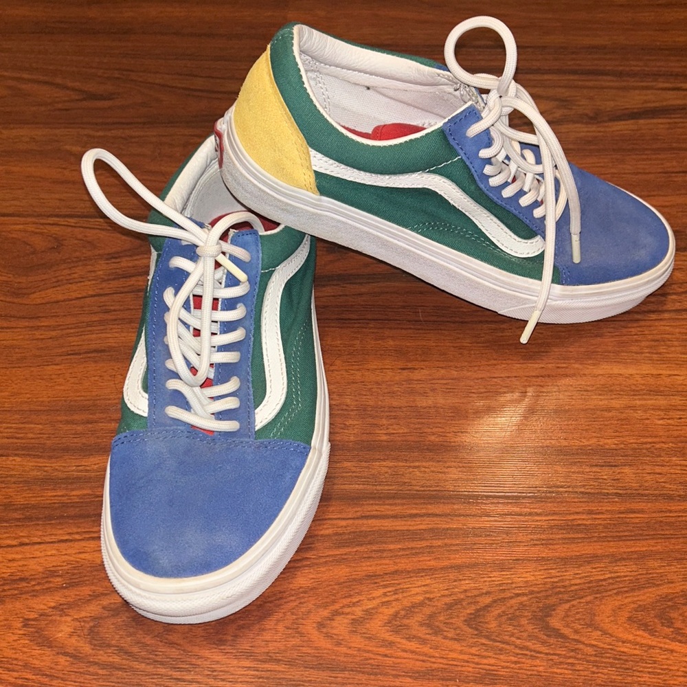 Retro Vans Old Skool 'Yacht Club' Multi-Color Block Sk8 Shoes sz M6.5 W8